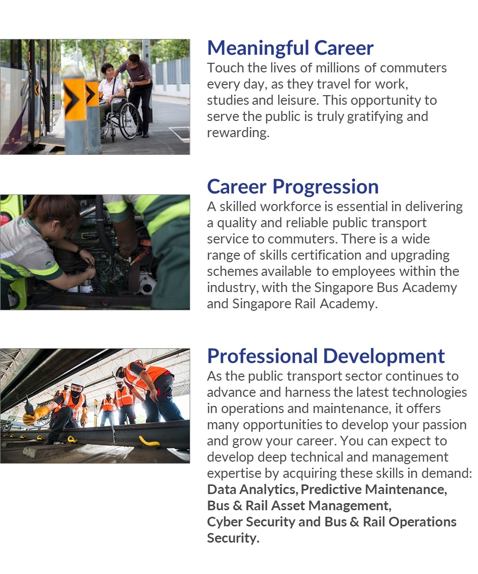 Meaningful job in public transport career